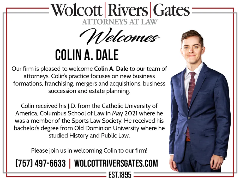 Colin A Dale Announcement